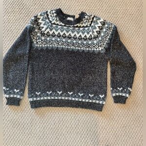 D. D. Sloane Classic Nordic Pattern Women's Sweater Medium